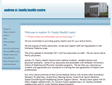 Tablet Screenshot of andrewstfamilyhealth.com
